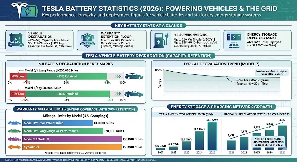tesla battery statistics